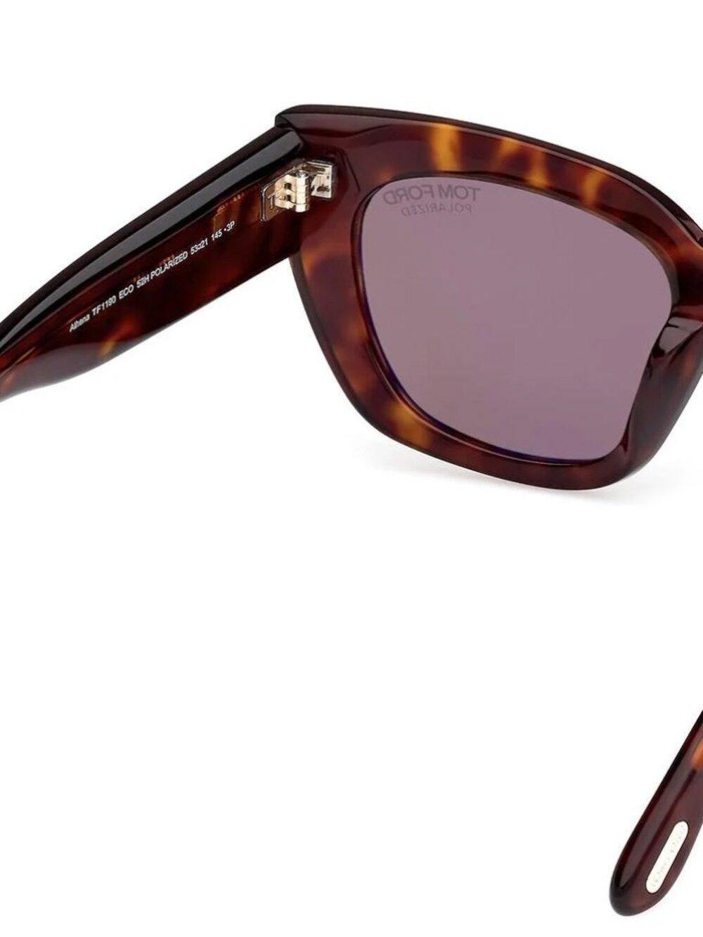 NEW TOM FORD TF1190 52H DARK HAVANA BROWN POLARIZED AUTHENTIC SUNGLASSES - Picture 4 of 9